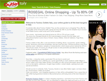 Tablet Screenshot of factoryoutletsitaly.com